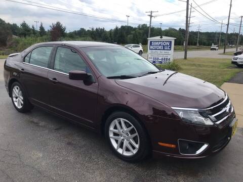 2012 Ford Fusion for sale at SIMPSON MOTORS in Youngstown OH