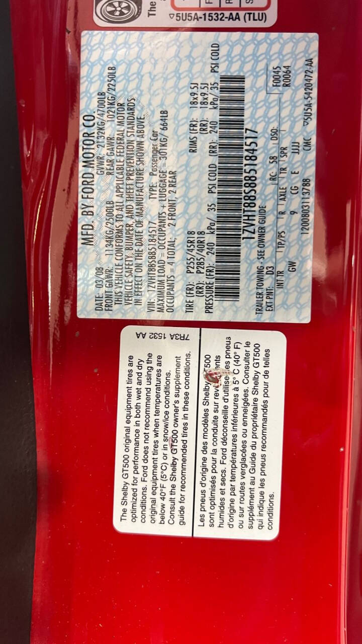2008 Ford Shelby GT500 21