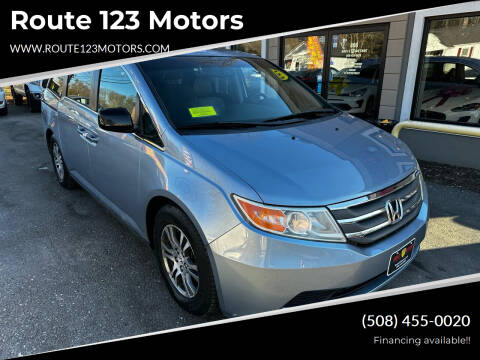 2012 Honda Odyssey for sale at Route 123 Motors in Norton MA
