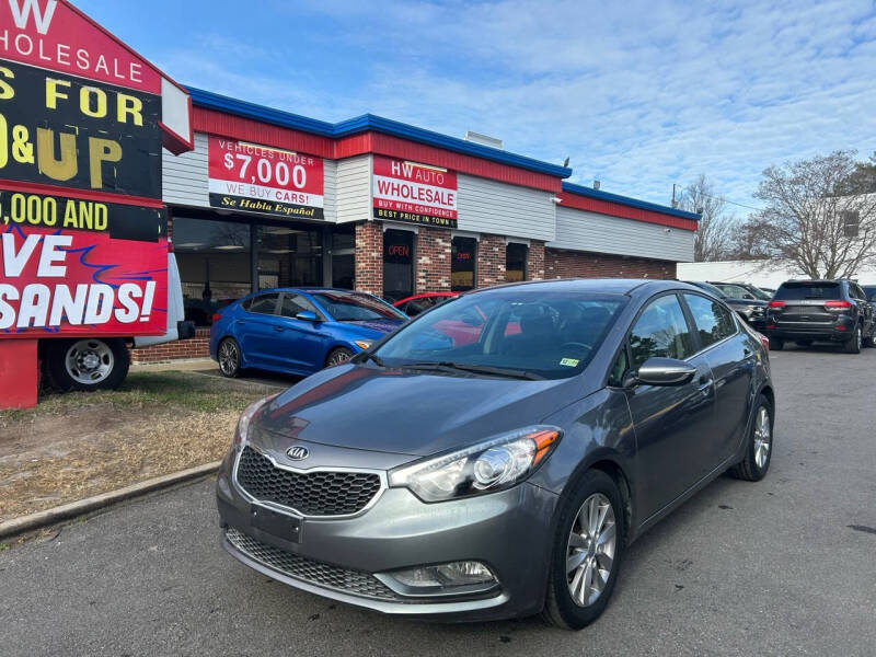 2015 Kia Forte for sale at HW Auto Wholesale in Norfolk VA