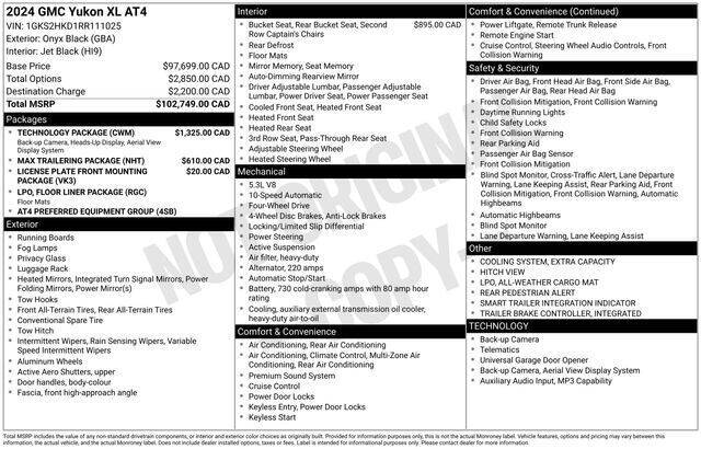 2024 GMC Yukon XL AT4