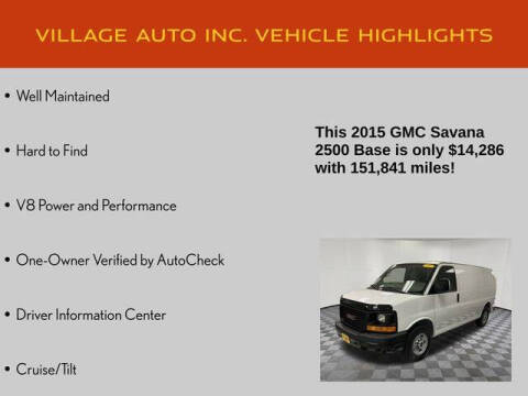 2015 GMC Savana 2500