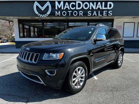 2014 Jeep Grand Cherokee for sale at MacDonald Motor Sales in High Point NC