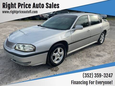 2003 Chevrolet Impala for sale at Right Price Auto Sales in Waldo FL
