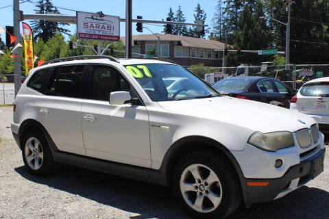 2007 BMW X3 for sale at Sarabi Auto Sale in Puyallup WA