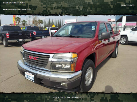 2005 GMC Canyon for sale at Credit World Auto Sales in Fresno CA