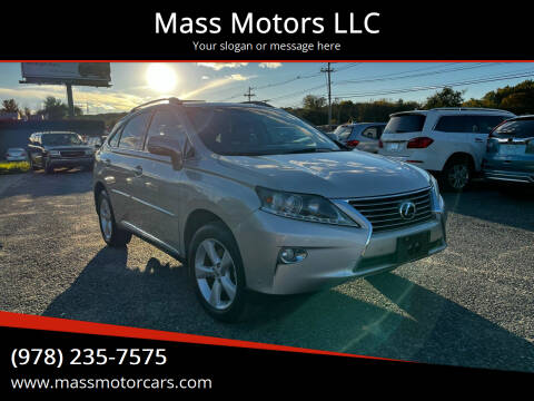 2013 Lexus RX 350 for sale at Mass Motors LLC in Worcester MA