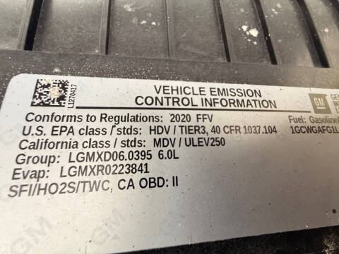 2020 Chevrolet Express 2500