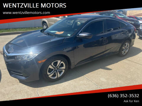 2016 Honda Civic for sale at WENTZVILLE MOTORS in Wentzville MO