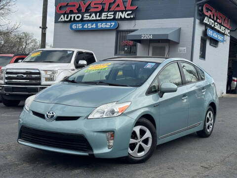 2012 Toyota Prius for sale at Crystal Auto Sales Inc in Nashville TN