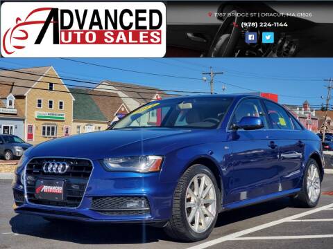 2014 Audi A4 for sale at Advanced Auto Sales in Dracut MA