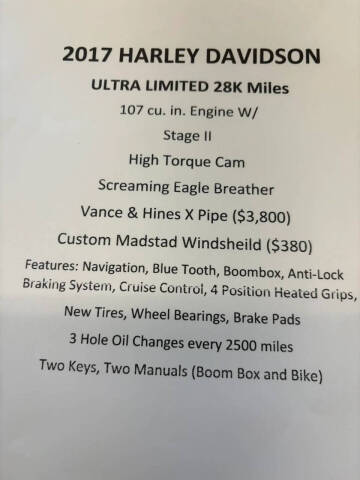 2017 Harley-Davidson Ultra Limited