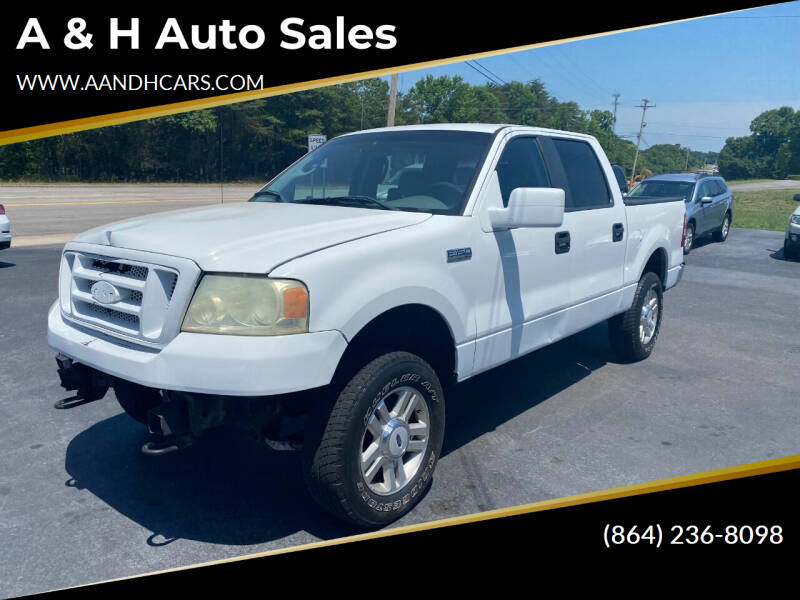 2008 Ford F-150 for sale at A & H Auto Sales in Greenville SC
