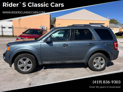 2012 Ford Escape for sale at Rider`s Classic Cars in Millbury OH