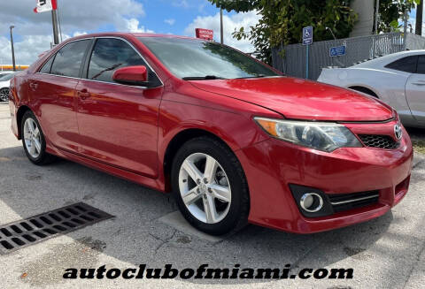 2012 Toyota Camry for sale at AUTO CLUB OF MIAMI, INC in Miami FL