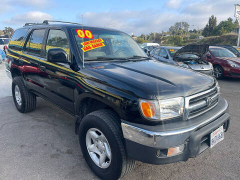 2000 Toyota 4Runner for sale at 1 NATION AUTO GROUP in Vista CA