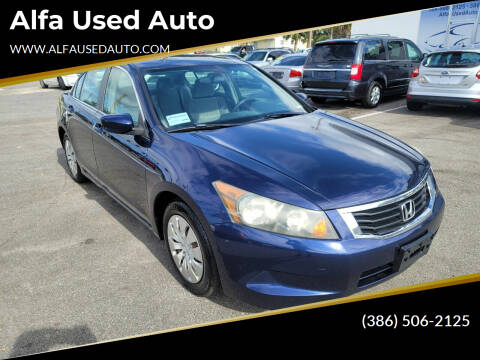 2009 Honda Accord for sale at Alfa Used Auto in Holly Hill FL