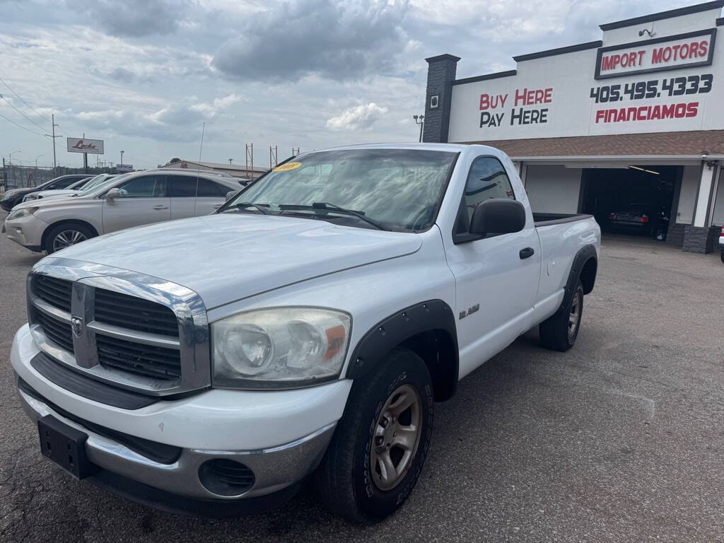 White 2008 Dodge Ram 1500 ST 2