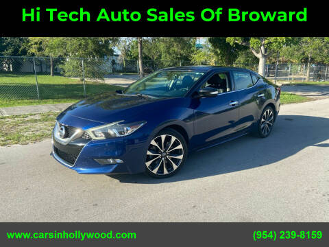 2016 Nissan Maxima for sale at Hi Tech Auto Sales Of Broward in Hollywood FL