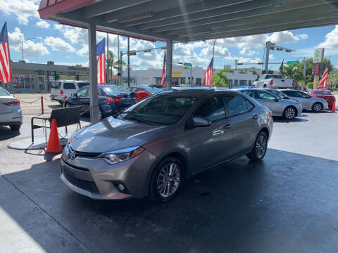2015 Toyota Corolla for sale at American Auto Sales in Hialeah FL