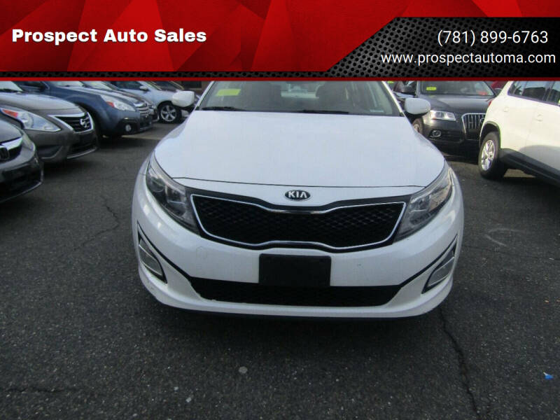 2015 Kia Optima for sale at Prospect Auto Sales in Waltham MA