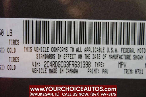 2015 Dodge Grand Caravan SXT