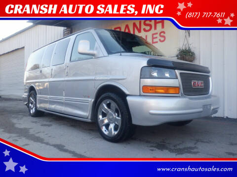 2014 GMC Savana for sale at CRANSH AUTO SALES, INC in Arlington TX