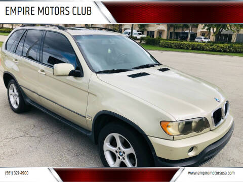 2001 BMW X5 for sale at EMPIRE MOTORS CLUB in Port Saint Lucie FL