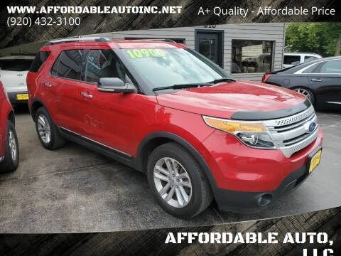 2012 Ford Explorer for sale at AFFORDABLE AUTO, LLC in Green Bay WI