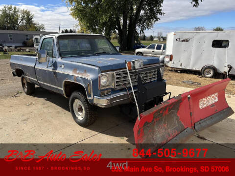 1975 Chevrolet C/K 10 Series for sale at B & B Auto Sales in Brookings SD