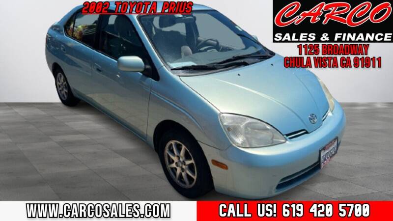 2002 Toyota Prius for sale at CARCO SALES & FINANCE in Chula Vista CA