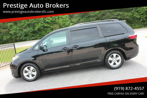 2015 Toyota Sienna for sale at Prestige Auto Brokers in Raleigh NC