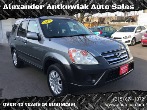 2006 Honda CR-V for sale at Alexander Antkowiak Auto Sales Inc. in Hatboro PA