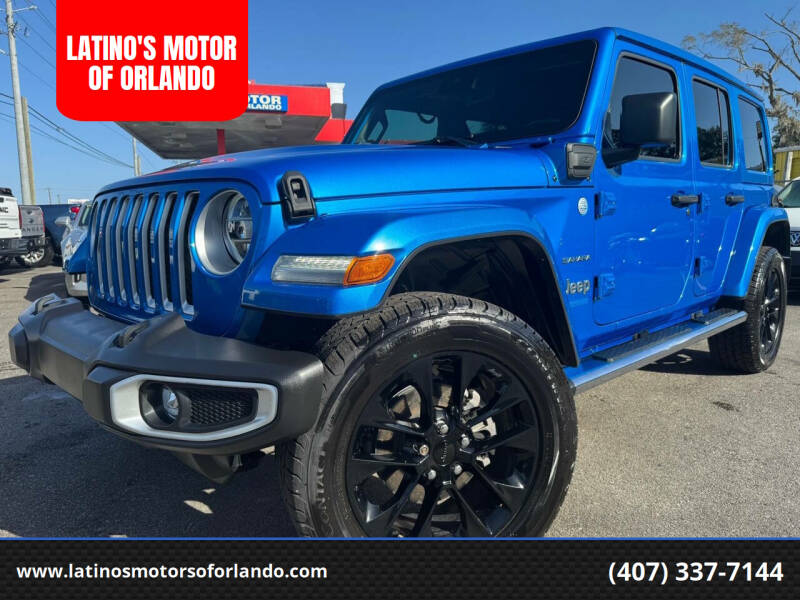 2021 Jeep Wrangler Unlimited for sale at LATINO'S MOTOR OF ORLANDO in Orlando FL