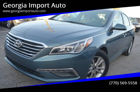 2015 Hyundai Sonata for sale at Georgia Import Auto in Alpharetta GA