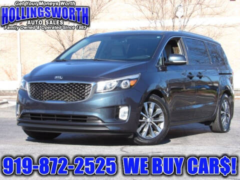 2016 Kia Sedona for sale at Hollingsworth Auto Sales in Raleigh NC