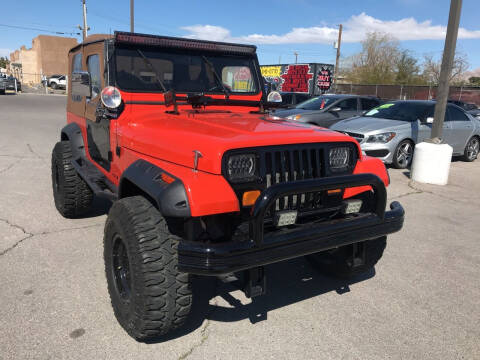 1987 Jeep Wrangler for sale at ROCK STAR TRUCK & AUTO LLC in Las Vegas NV