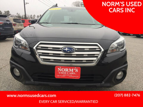 2017 Subaru Outback for sale at NORM'S USED CARS INC in Wiscasset ME