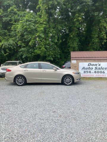 2017 Ford Fusion for sale at Don's Auto Sales in Benson NC