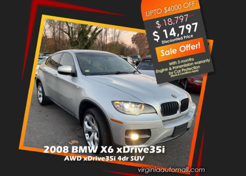 2008 BMW X6 for sale at Virginia Auto Mall in Woodford VA