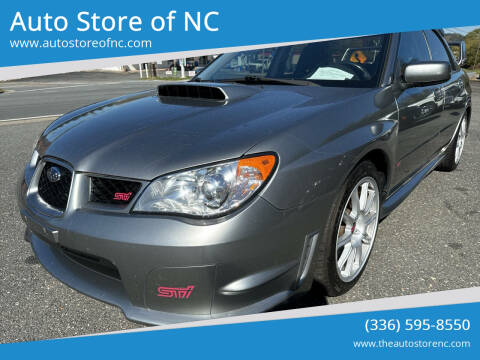 2007 Subaru Impreza for sale at Auto Store of NC in Walnut Cove NC