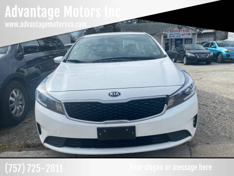 2018 Kia Forte for sale at Advantage Motors Inc in Newport News VA