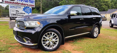 2015 Dodge Durango for sale at One Stop Auto LLC in Hiram GA