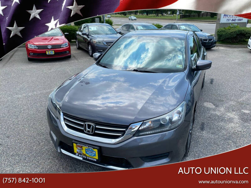 2013 Honda Accord for sale at Auto Union LLC in Virginia Beach VA