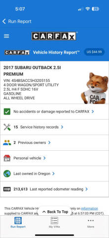 2017 Subaru Outback 2.5i Premium