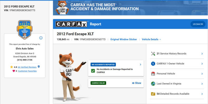 2012 Ford Escape XLT