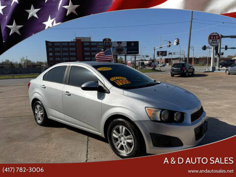 2015 Chevrolet Sonic for sale at A & D Auto Sales in Joplin MO
