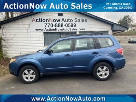 2010 Subaru Forester for sale at ACTION NOW AUTO SALES in Cumming GA