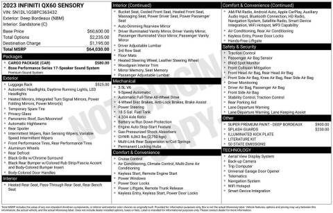 2023 Infiniti QX60 Sensory