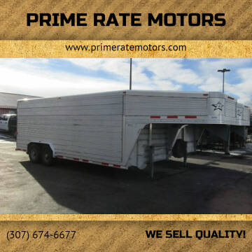 2014 ALUM-LINE 20FT CARGO/STOCK TRAILER for sale at PRIME RATE MOTORS in Sheridan WY